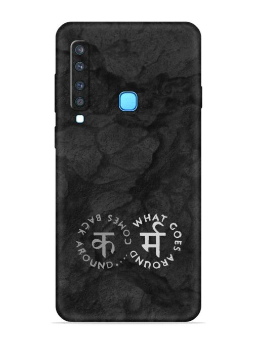 Karma Hindi Word Embossed Soft Silicone Case for Samsung Galaxy A9 (2018)