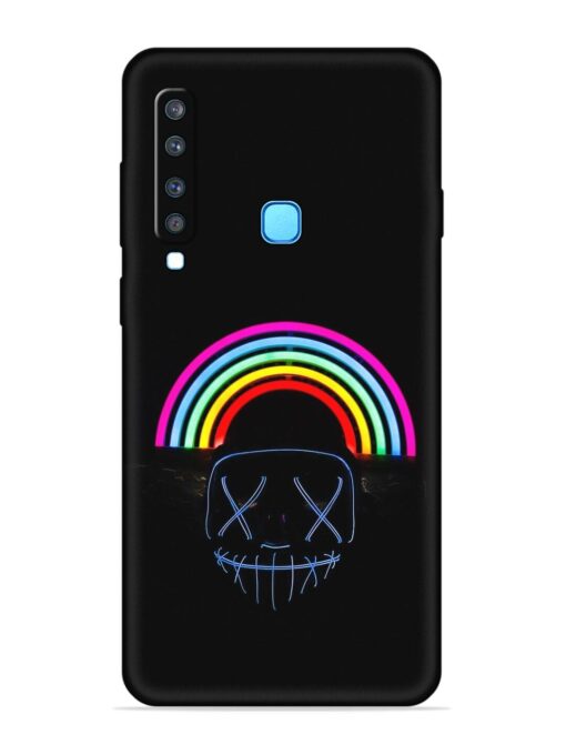 Mask Rainbow Embossed Soft Silicone Case for Samsung Galaxy A9 (2018) Zapvi