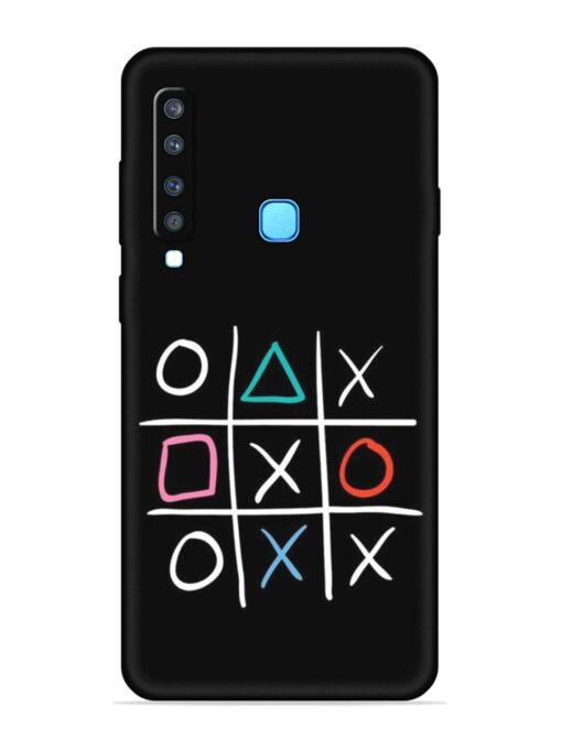 Super Neon Tic-Tac-Toe Embossed Soft Silicone Case for Samsung Galaxy A9 (2018)