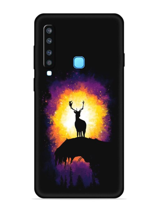 Elk Animal Art Embossed Soft Silicone Case for Samsung Galaxy A9 (2018)