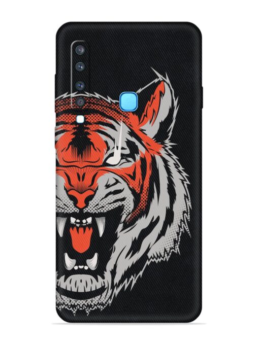 Tiger Aggression Embossed Soft Silicone Case for Samsung Galaxy A9 (2018)