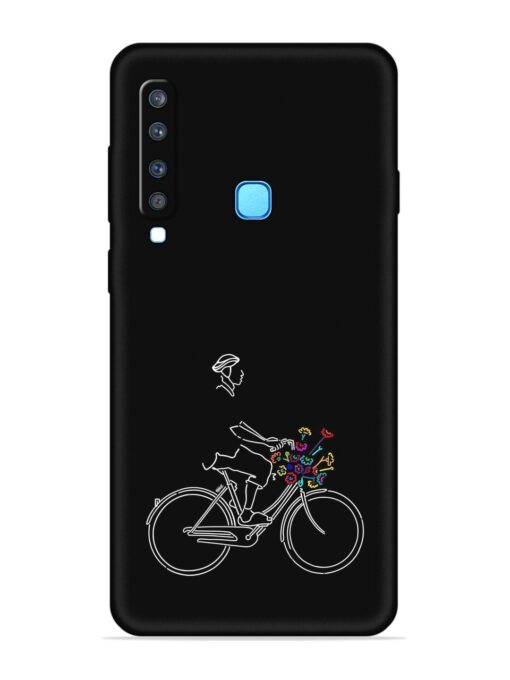 Minimalist Cycle Art Embossed Soft Silicone Case for Samsung Galaxy A9 (2018) Zapvi