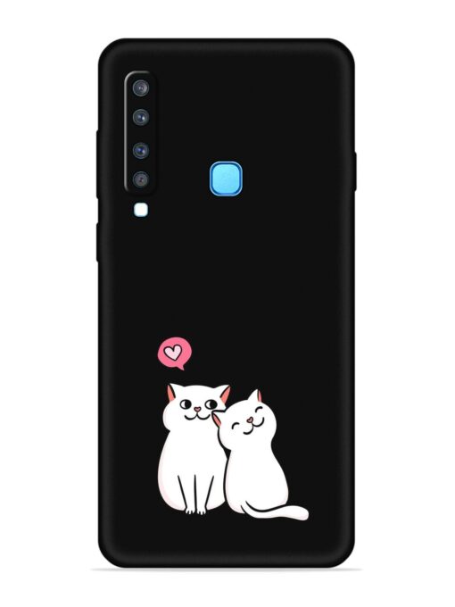 Cute Loving Cats Embossed Soft Silicone Case for Samsung Galaxy A9 (2018) Zapvi