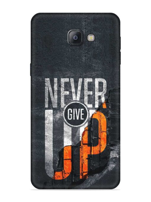 Never Give Up Embossed Soft Silicone Case for Samsung Galaxy A9 Pro