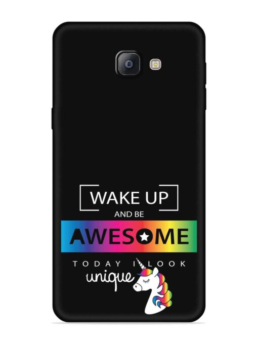 Inspirational Quote Unicorn Embossed Soft Silicone Case for Samsung Galaxy A9 Pro Zapvi