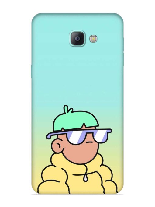 Doodles Cool Character Embossed Soft Silicone Case for Samsung Galaxy A9 Pro