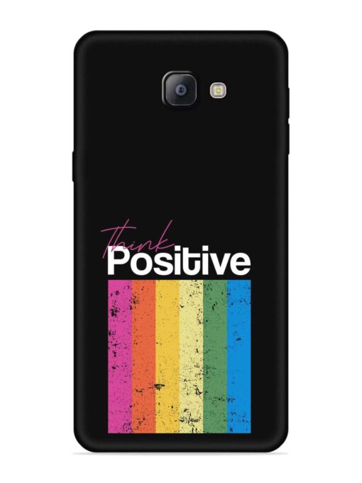 Think Positive Typography Embossed Soft Silicone Case for Samsung Galaxy A9 Pro