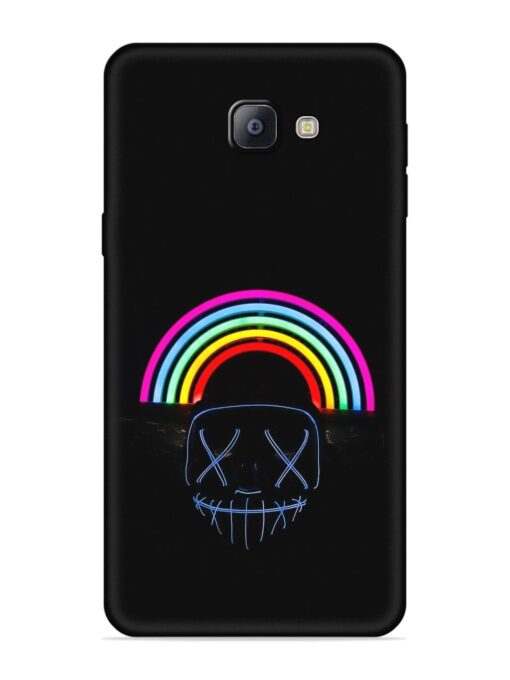 Mask Rainbow Embossed Soft Silicone Case for Samsung Galaxy A9 Pro