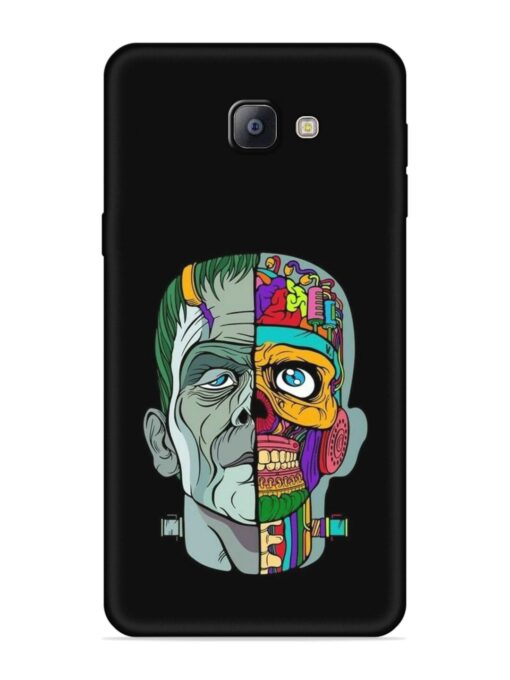 Men Vs Skull Embossed Soft Silicone Case for Samsung Galaxy A9 Pro