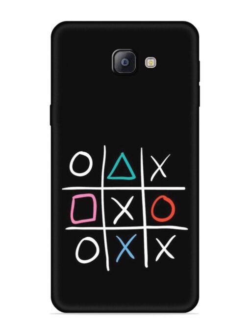 Super Neon Tic-Tac-Toe Embossed Soft Silicone Case for Samsung Galaxy A9 Pro