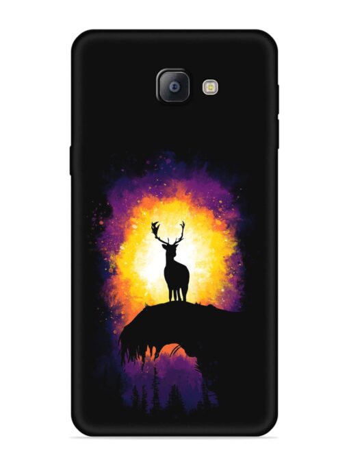 Elk Animal Art Embossed Soft Silicone Case for Samsung Galaxy A9 Pro