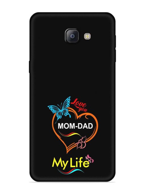 Love You Mom Dad Embossed Soft Silicone Case for Samsung Galaxy A9 Pro