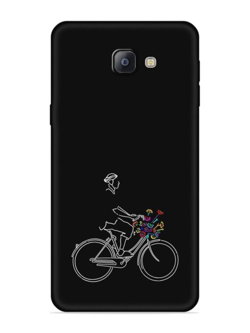 Minimalist Cycle Art Embossed Soft Silicone Case for Samsung Galaxy A9 Pro Zapvi