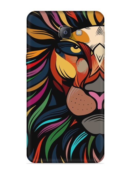 Trippy Lion Art Embossed Soft Silicone Case for Samsung Galaxy A9 Pro