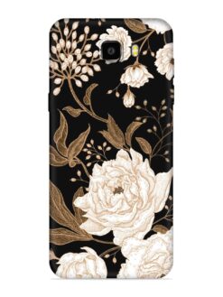 Peonies Roses Floral Embossed Soft Silicone Case for Samsung Galaxy C9