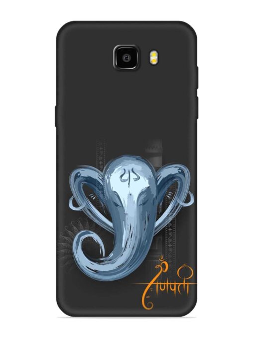 Illustration Lord Ganpati Embossed Soft Silicone Case for Samsung Galaxy C9 Zapvi