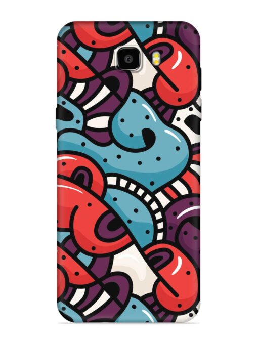 Seamless Backdrop Colorful Embossed Soft Silicone Case for Samsung Galaxy C9 Zapvi