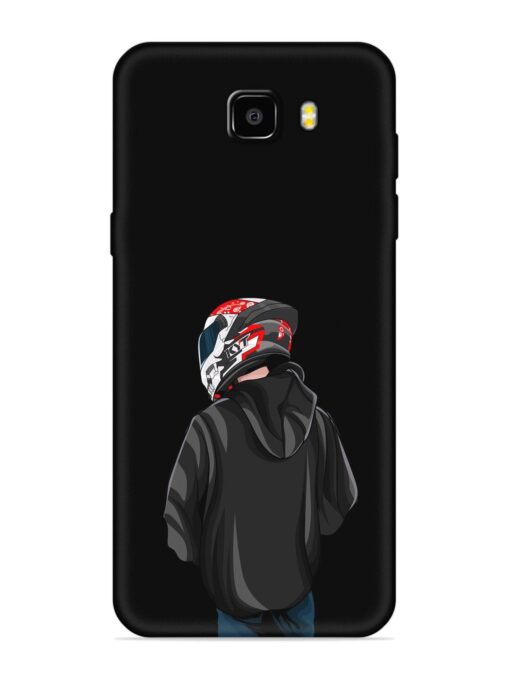 Motorcycle Rider Embossed Soft Silicone Case for Samsung Galaxy C9 Zapvi