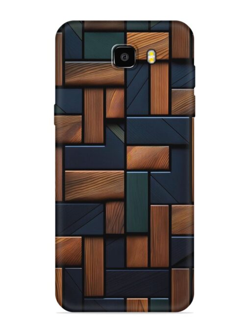 Wooden Background Cubes Embossed Soft Silicone Case for Samsung Galaxy C9 Zapvi