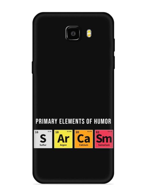 Primary Elements Humor Embossed Soft Silicone Case for Samsung Galaxy C9 Pro Zapvi