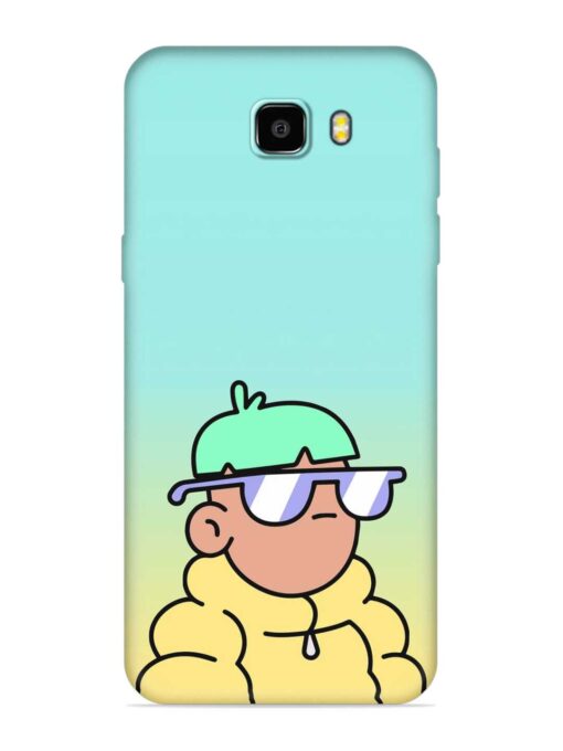 Doodles Cool Character Embossed Soft Silicone Case for Samsung Galaxy C9 Pro Zapvi