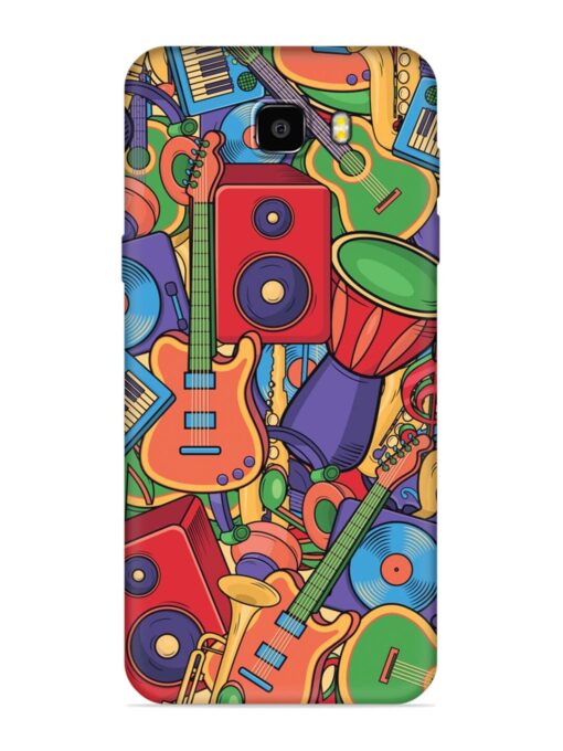 Colorful Music Art Embossed Soft Silicone Case for Samsung Galaxy C9 Pro Zapvi