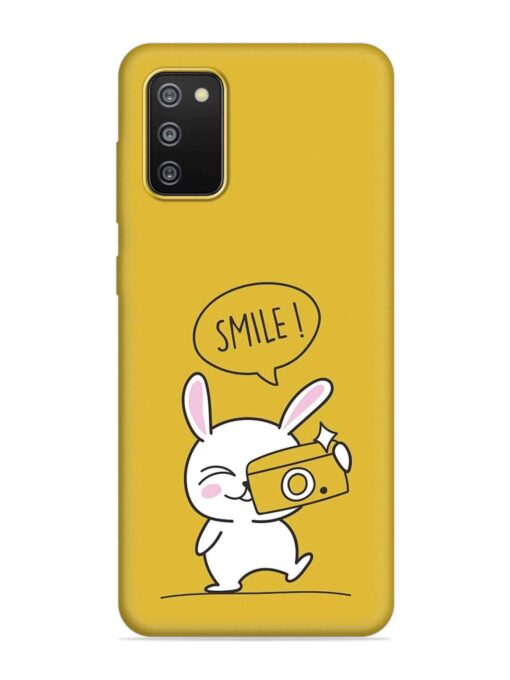 Hey Smile Please Embossed Soft Silicone Case for Samsung Galaxy F02S Zapvi