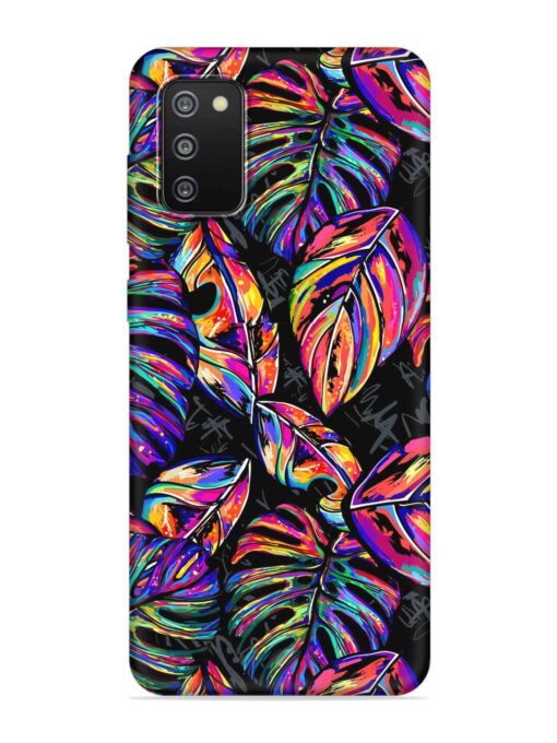 Tropical Seamless Vector Embossed Soft Silicone Case for Samsung Galaxy F02S Zapvi