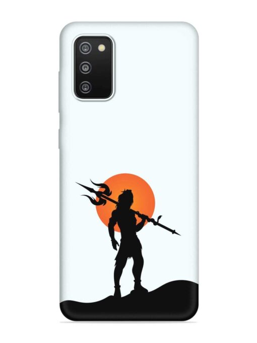 Lord Mahadev Trendy Embossed Soft Silicone Case for Samsung Galaxy F02S