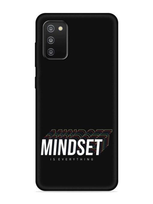 Mindset Everything Slogan Embossed Soft Silicone Case for Samsung Galaxy F02S