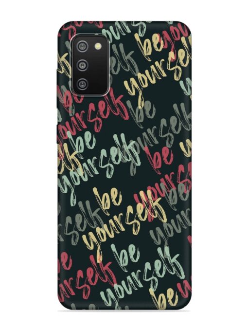 Yourself Seamless Embossed Soft Silicone Case for Samsung Galaxy F02S Zapvi