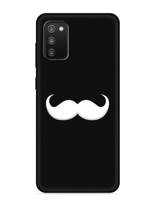 Mustache Vector Embossed Soft Silicone Case for Samsung Galaxy F02S