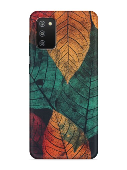 Leaves Artwork Embossed Soft Silicone Case for Samsung Galaxy F02S Zapvi