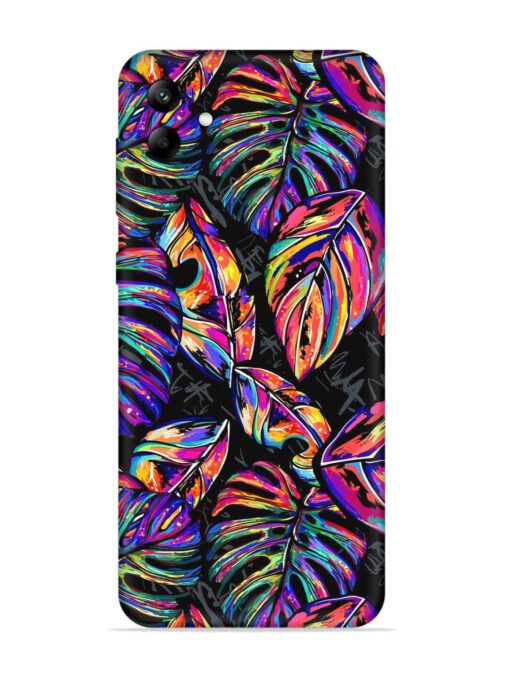 Tropical Seamless Vector Embossed Soft Silicone Case for Samsung Galaxy F04 Zapvi