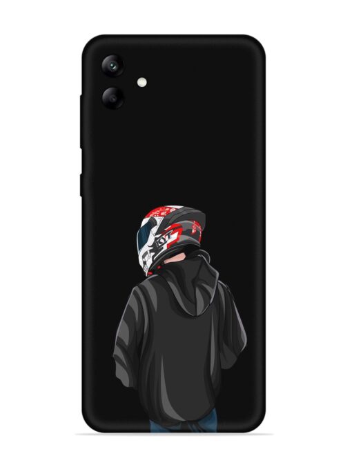 Motorcycle Rider Embossed Soft Silicone Case for Samsung Galaxy F04 Zapvi