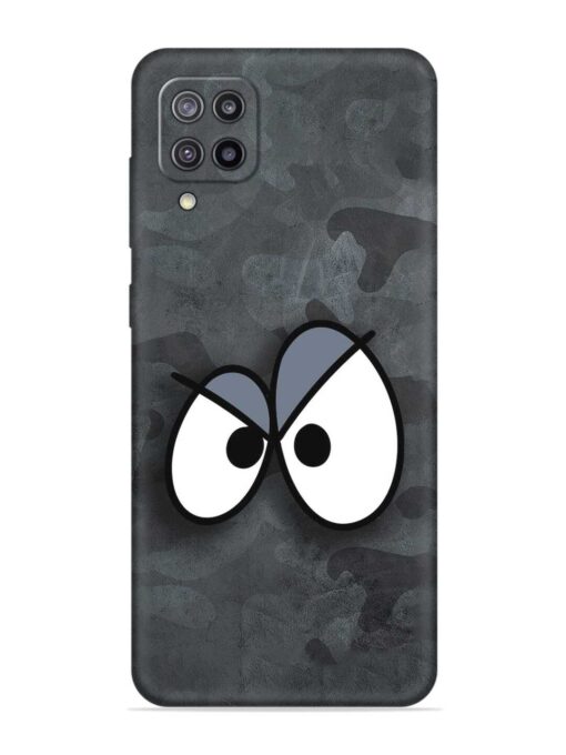 Big Eyes Night Mode Embossed Soft Silicone Case for Samsung Galaxy F12