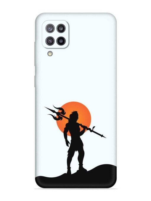 Lord Mahadev Trendy Embossed Soft Silicone Case for Samsung Galaxy F12