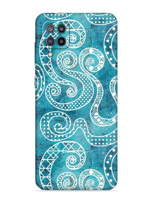 Vintage Curved Seamless Embossed Soft Silicone Case for Samsung Galaxy F12