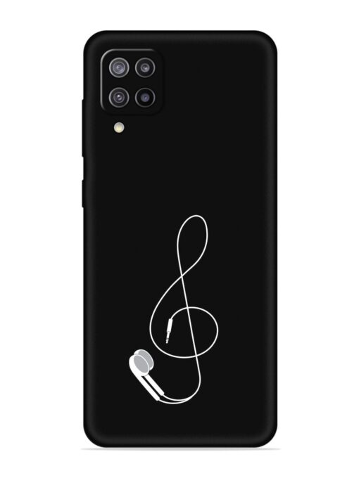 Music Earphone Vector Embossed Soft Silicone Case for Samsung Galaxy F12