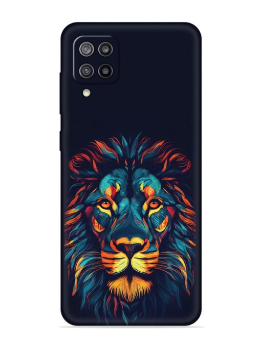 Colorful Lion Embossed Soft Silicone Case for Samsung Galaxy F12