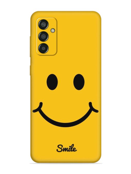 Yellow Smiley Embossed Soft Silicone Case for Samsung Galaxy F13