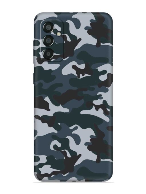 Dark Blue Army Military Art Embossed Soft Silicone Case for Samsung Galaxy F13