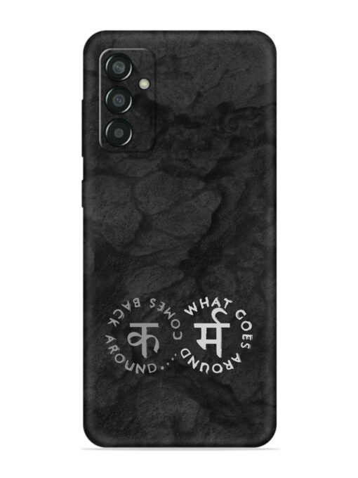 Karma Hindi Word Embossed Soft Silicone Case for Samsung Galaxy F13 Zapvi