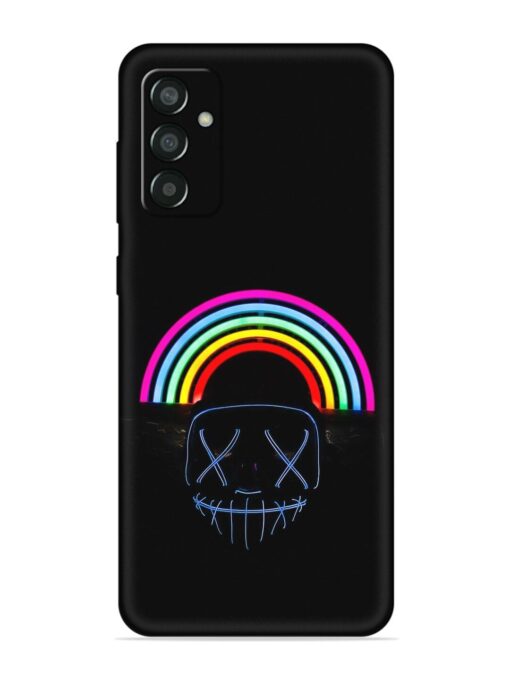 Mask Rainbow Embossed Soft Silicone Case for Samsung Galaxy F13