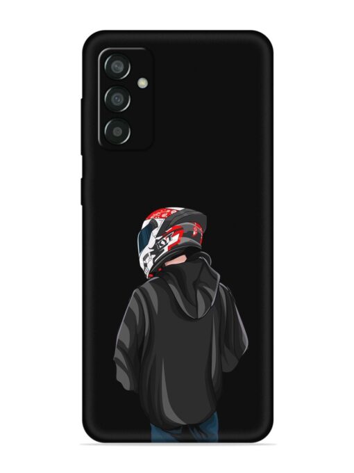 Motorcycle Rider Embossed Soft Silicone Case for Samsung Galaxy F13