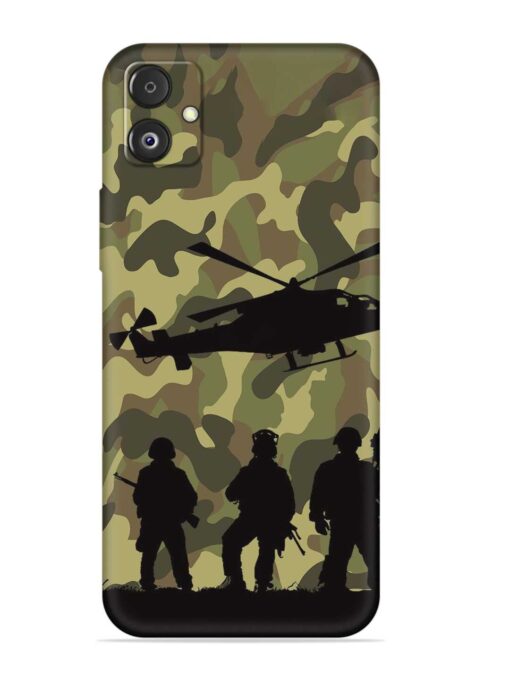 Army Heros Embossed Soft Silicone Case for Samsung Galaxy F14 (5G) Zapvi