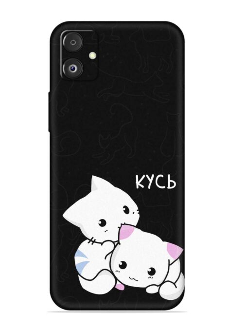 Kycb Cat Embossed Soft Silicone Case for Samsung Galaxy F14 (5G) Zapvi