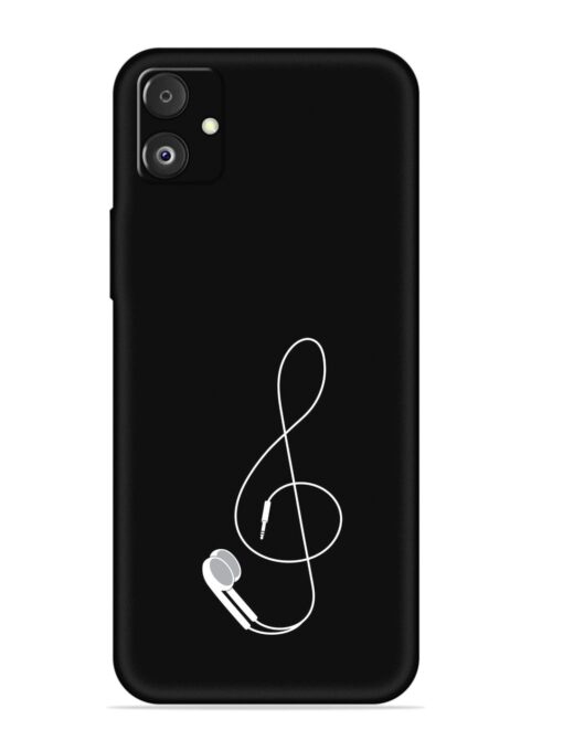 Music Earphone Vector Embossed Soft Silicone Case for Samsung Galaxy F14 (5G) Zapvi