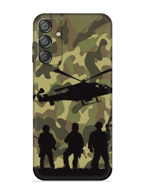 Army Heros Embossed Soft Silicone Case for Samsung Galaxy F15 (5G) Zapvi