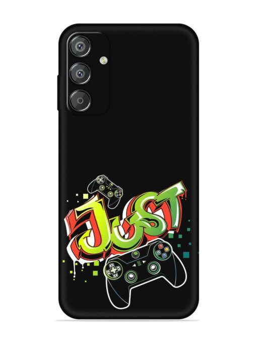 Graffiti Gamepad Illustration Embossed Soft Silicone Case for Samsung Galaxy F15 (5G) Zapvi